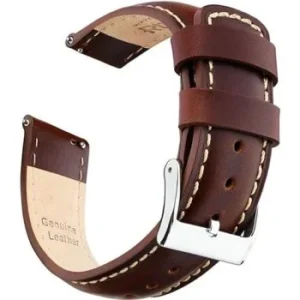 24mm leather watch strap