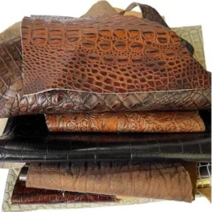Alligator leather fabric