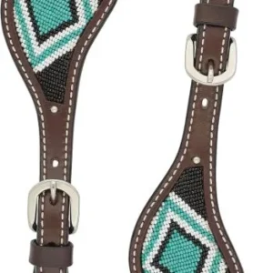 Leather Diamond Beaded Horse Headstall