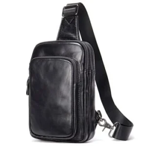 Leather sling bag