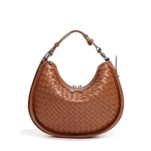braided leather bag