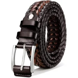 braided leather belt