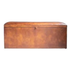 leather blanket box