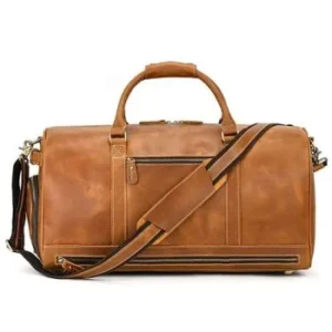 leather duffle bag