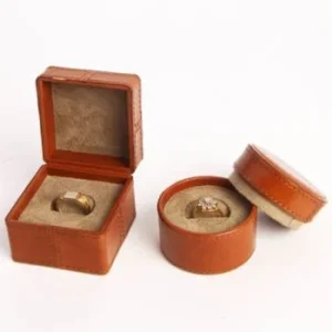 leather ring box