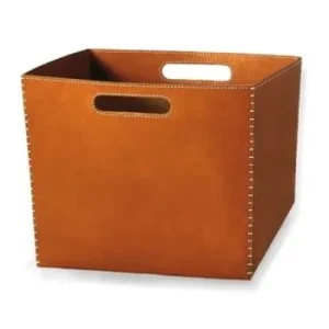 leather storage box