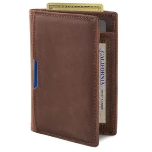 slim leather wallet
