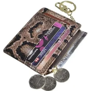 snake leather wallet